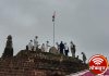 वैरागड येथील ऐतिहासिक किल्ल्यावर ध्वजारोहण