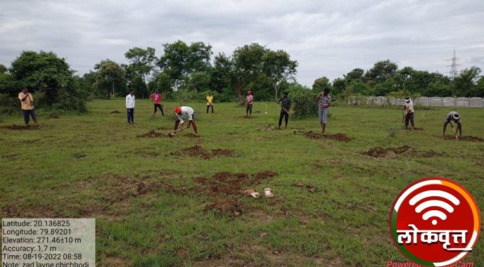 मनरेगा योजना अंतर्गत ग्रामपंचायत चीचबोडी द्वारा दोन हजार वृक्षलागवडीचा संकल्प……