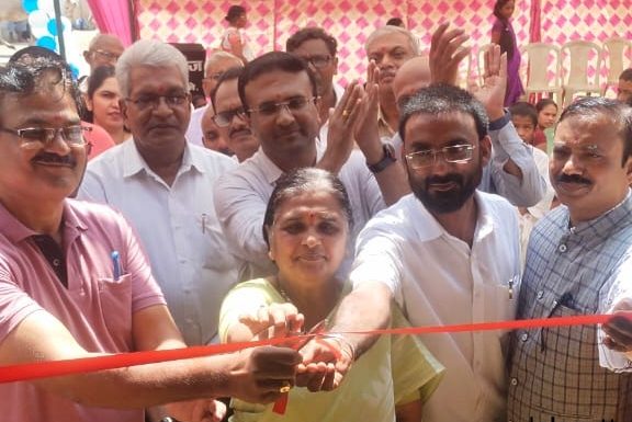 ग्रामपंचायत साखरा येथे आयुर्जल शुध्द जल केंद्राचे थाटात उद्घाटन