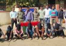 नक्षलवाद्यांच्या वतीने खंडणी वसुल करणाऱ्या १० नक्षल समर्थकांना अटक