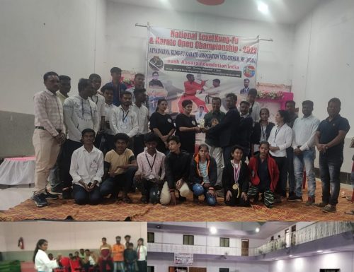चिमूर येथे नॅशनल लेव्हल कुंग फु कराटे चॅम्पियनशीप २०२२ संपन्न