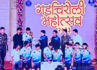 गडचिरोली महोत्सव : स्पंदन फाउंडेशन संघ व्हॉलीबॉल स्पर्धेत विजयी