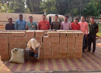 गडचिरोली पोलीस मोठी कारवाई पकडली १७,८१,६०० रु. ची दारु.