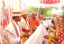 ग्राम जयंती महोत्सव आदर्श विवाह मेळावा कोळशी येते संम्पण