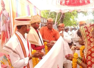 ग्राम जयंती महोत्सव आदर्श विवाह मेळावा कोळशी येते संम्पण