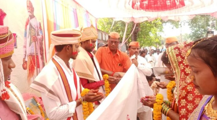 ग्राम जयंती महोत्सव आदर्श विवाह मेळावा कोळशी येते संम्पण