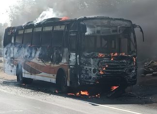 नागपूर – अमरावती, धावत्या शिवशाही बसने अचानक पेट