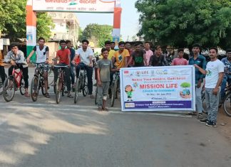 युवकांनी रॅलीतून जागर केले सायकलचे महत्त्व