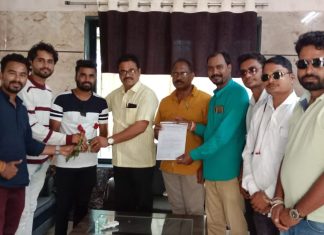 भाजपा जिल्हाध्यक्ष प्रशांत वाघरे यांच्या हस्ते ऑल इंडिया टेनिस बॉल क्रिकेट चॅम्पियनशिप मध्ये निवड झालेल्या खेळाडूंचा सत्कार