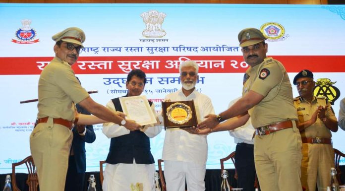रस्ते अपघात व मृत्यू कमी करण्यात चंद्रपूर जिल्हा राज्यात द्वितीय