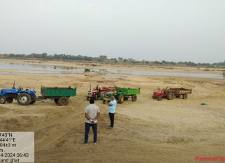 अवैध वाळू उपसा करणारी चार वाहने जप्त