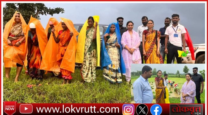 तनुश्री धर्मरावबाबा आत्राम यांनी थेट शेतावर जाऊन साधला शेतकऱ्यांशी संवाद