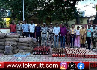 तिघांवर गुन्हा दाखल देशी व विदेशी दारु जप्त