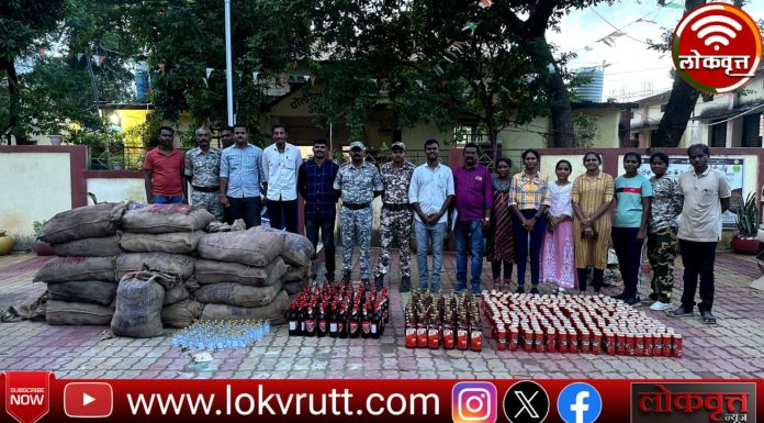 तिघांवर गुन्हा दाखल देशी व विदेशी दारु जप्त