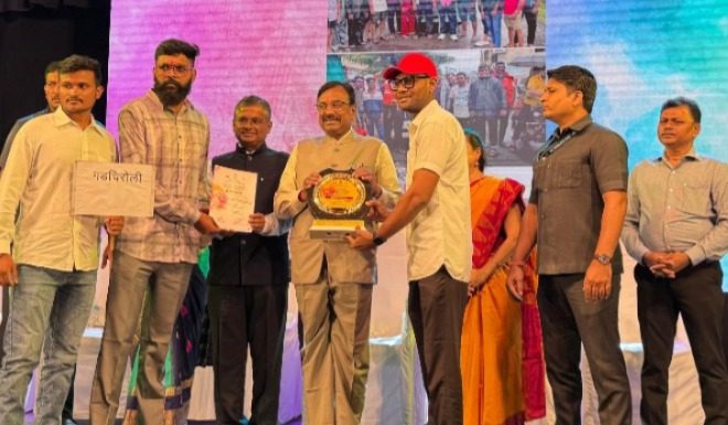 आलापल्लीतील टायगर ग्रुप गणेश मंडळ जिल्ह्यातून सर्वोत्कृष्ट