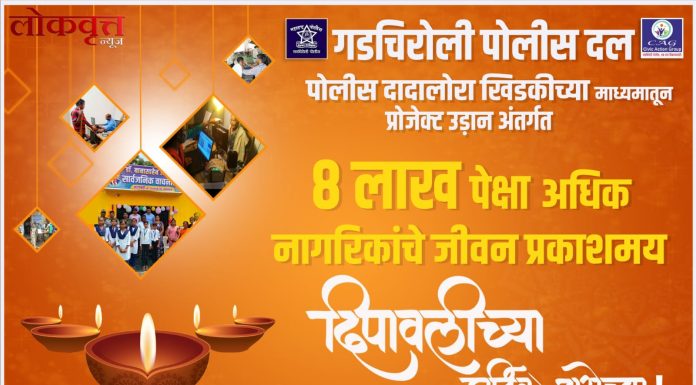 गडचिरोली पोलीस दला तर्फे दिपावलीच्या हार्दिक शुभेच्छा
