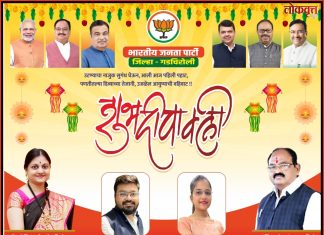 पिपरे परिवारातर्फे दिपावलीच्या हार्दिक शुभेच्छा…..!