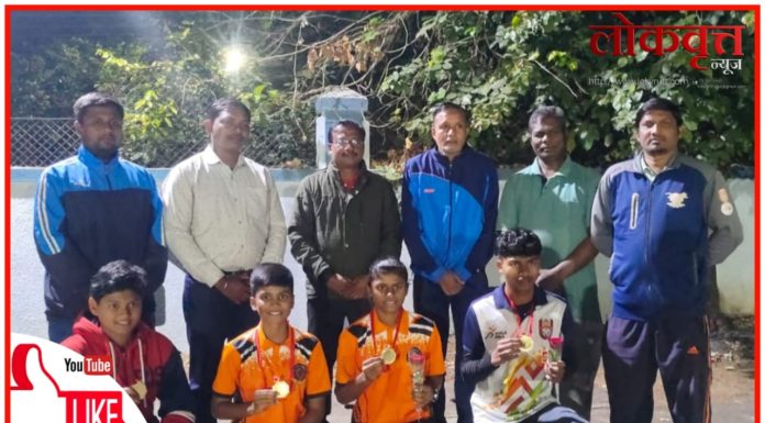 गडचिरालीचे बॉक्सींग खेळाडू राज्यस्तर स्पर्धेसाठी संघ रवाना