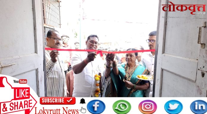 पुलखल येथे आमदार डॉ. नरोटे यांच्या हस्ते युवा गर्जना सार्वजनिक वाचनालयाचे उद्घाटन