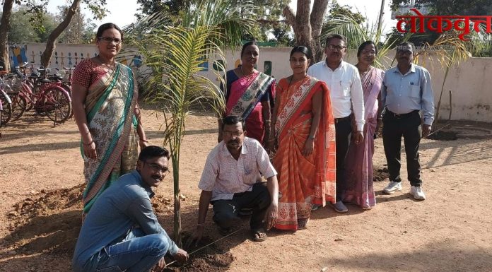 जि.प. केंद्र शाळा कुनघाडा (रै.) येथे वृक्षारोपण