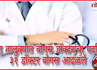 धानोरा तालुक्यात बोगस डॉक्टरांचा पर्दाफाश, ३१ डॉक्टर बोगस आढळले