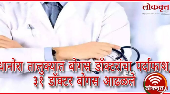 धानोरा तालुक्यात बोगस डॉक्टरांचा पर्दाफाश, ३१ डॉक्टर बोगस आढळले
