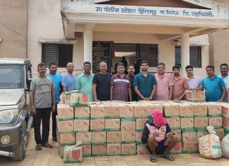 गडचिरोलीत मोठी कारवाई : अवैध देशी दारूसाठा व चारचाकी वाहनासह 20.70 लाखांचा मुद्देमाल जप्त