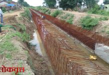 पियुष कन्स्ट्रक्शनच्या ढिसाळ नियोजनाचा फटका ; कापसी-उपरी नहराचे काम अधुरेच