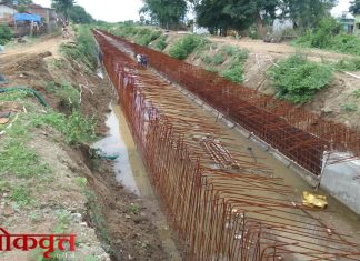 पियुष कन्स्ट्रक्शनच्या ढिसाळ नियोजनाचा फटका ; कापसी-उपरी नहराचे काम अधुरेच
