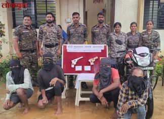 बंदुकीचा धाक दाखवून ट्रक चालकाला लुटणारे चौघे अटकेत