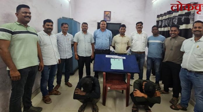 घुग्घुसमध्ये गावठी कट्टा व जिवंत काडतुससह दोघे अटकेत