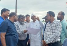 मार्कंडा मंदिर जीर्णोद्धार कामाची खासदार डॉ. नामदेव किरसान यांच्याकडून पाहणी