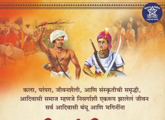 गडचिरोली पोलीसदला तर्फे आदिवासी दिनाच्या हार्दिक शुभेच्छा…