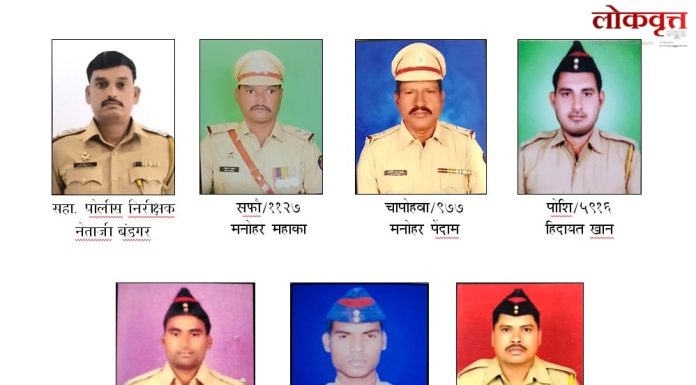 पोलीस अधिकारी व अंमलदार यांना राष्ट्रपती ‘पोलीस शौर्य पदक’ जाहिर