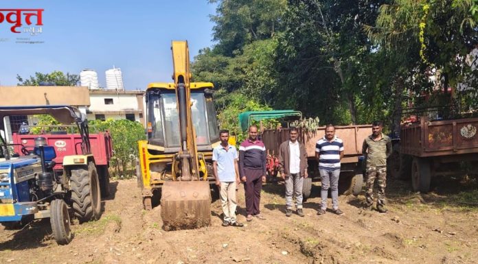 सावलीत वनविभागाची धडक कारवाई ; अवैध उत्खनन करणाऱ्यांवर चपराक, ३ ट्रॅक्टरसह १ जेसीबी जप्त