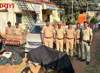 पाथरी पोलिसांची धडक कारवाई ; अवैध दारू तस्करी करतांना तिघे अटकेत