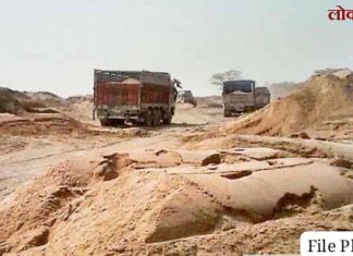 साखरा घाटात अवैध रेती वाहतुकीचा धुमाकूळ, प्रशासनाची डोळेझाक