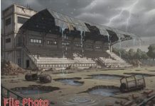 धानोऱ्यातील तालुका क्रीडा संकुलाचे काम निकृष्ट ; बांधकाम संथगतीने