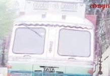 सूरजागडहून जाणाऱ्या भरधाव ओव्हरलोड ट्रकची दुचाकीला धडक; महिलेचा जागीच मृत्यू, पती गंभीर