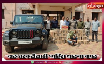 दारू तस्करीसाठी ‘महिंद्रा थार’चा वापर; १४.९० लाखांचा मुद्देमाल जप्त