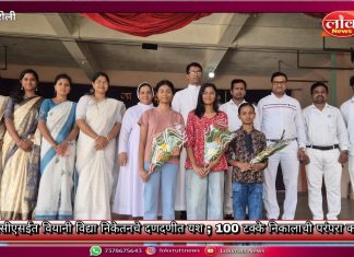 आयसीएसईत वियानी विद्या निकेतनचे दणदणीत यश ; 100 टक्के निकालाची परंपरा कायम
