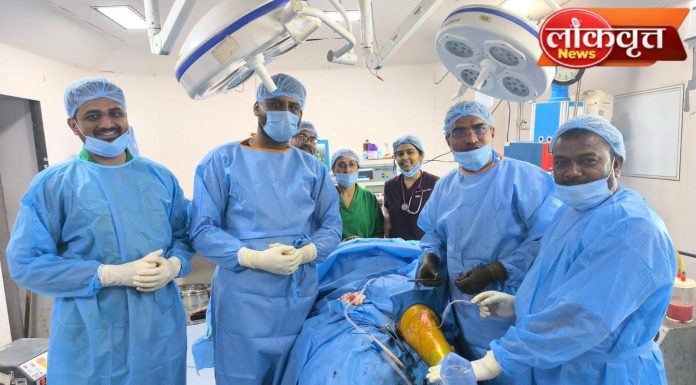 गडचिरोली जिल्हा सामान्य रुग्णालयात गुडघा प्रत्यारोपनाची यशस्वी शस्त्रक्रिया