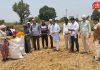 रानटी हत्तीच्या हल्ल्याने उद्ध्वस्त शेतीची काँग्रेस जिल्हाध्यक्षांकडून पाहणी