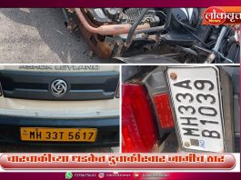 चारचाकीच्या धडकेत दुचाकीस्वार जागीच ठार